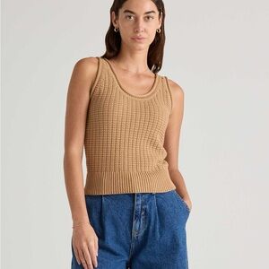 Quince Camel Knit Tank